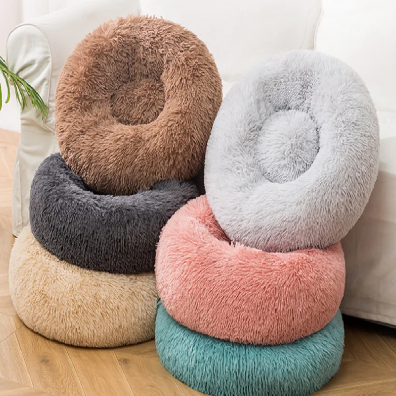 

Dog Nest, Cat Nest, Long Plush Round Pet Nest, Dog Bed, Winter Dog Mat, Pet Bed, Pet Supplies