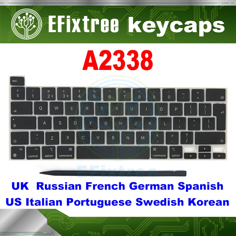 

New Laptop computer keyboard Keycaps For Macbook Pro 13.3 inch A2338 Used keycap Repairing Or Maintenance EMC 3578 Year 2020-202