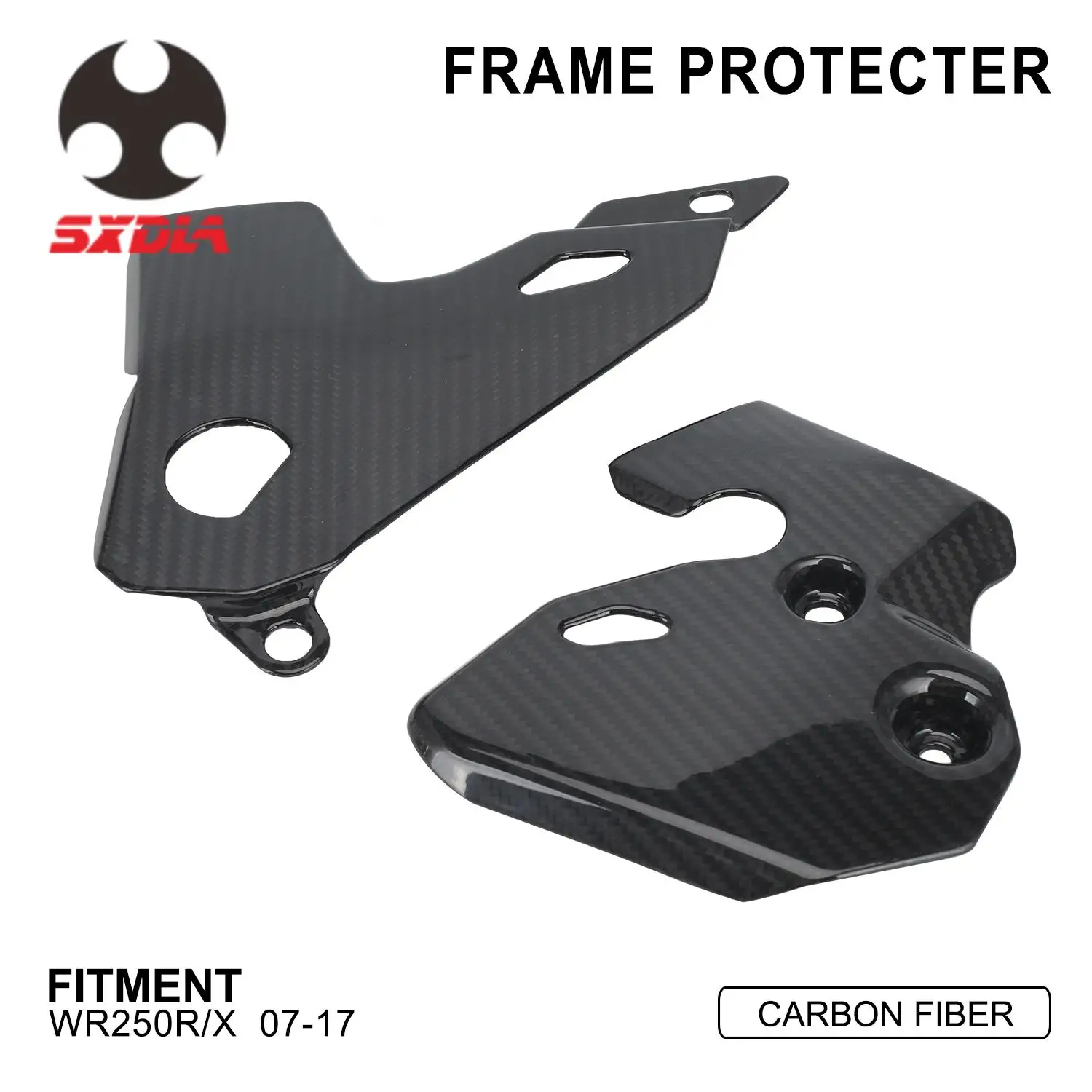 

Funparts For YAMAHA WR250R 250X WR 250 R X 2007-2017 Motocross Motorcycle Accessories Frame Guards Protection Cover Carbon Fiber