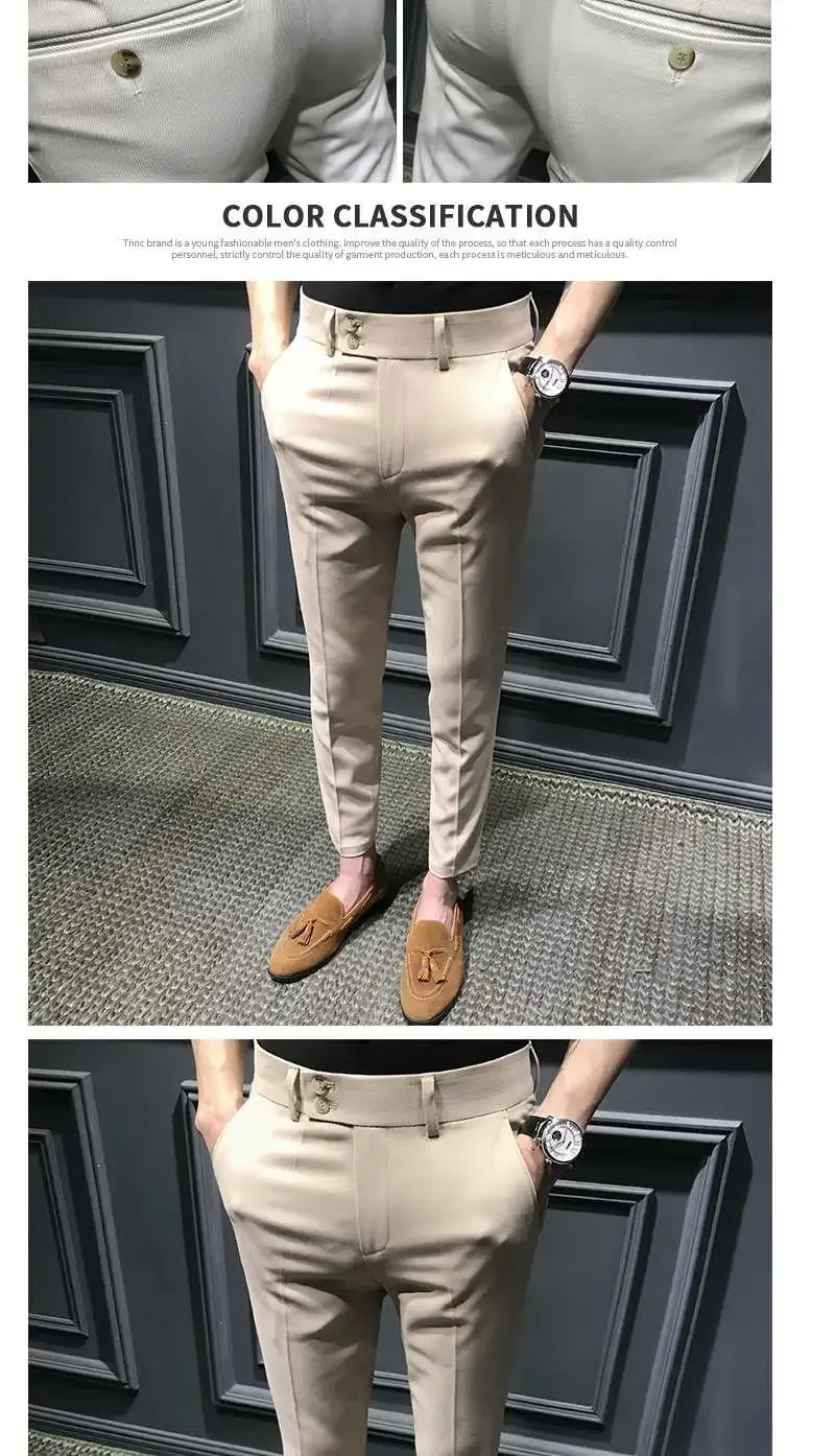 2026 Neue Frühling-Herbst Mode Herren Business-Hosen Männliche Lässige Gerade Hosen S31 Herren Anzughosen – Detail 6