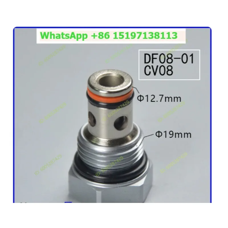 Hydraulic Threaded Cartridge DF08-01 One-way Pressure Maintaining Valve CV08