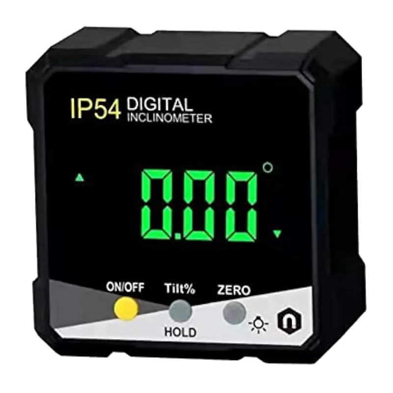 

Vlag Inclinometer Digital LCD Inclinometer Box Angle Meter For Woodworking Construction IP54 Waterproof With LCD Backlight