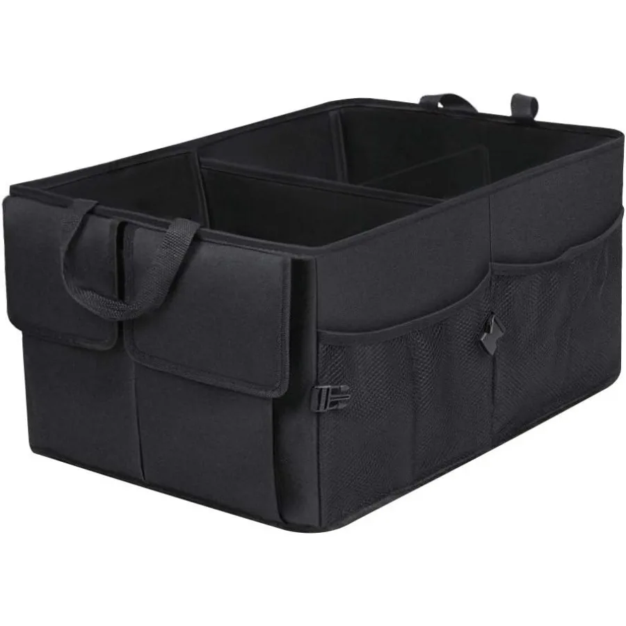 

Car Storage Organizer with 8 Pockets, Adjustable Straps, Foldable for Max Space & Sturdy