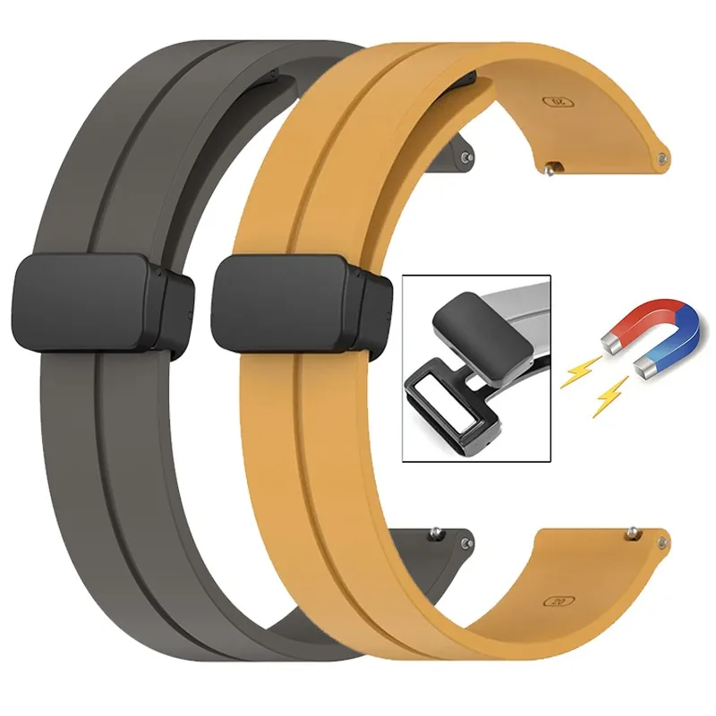 Armband für Omega X Swatch Joint MoonSwatch, weiches Silikon, magnetische Schnalle, Handgelenk-Armband für Samsung Huawei Smart Watch Band 20 mm