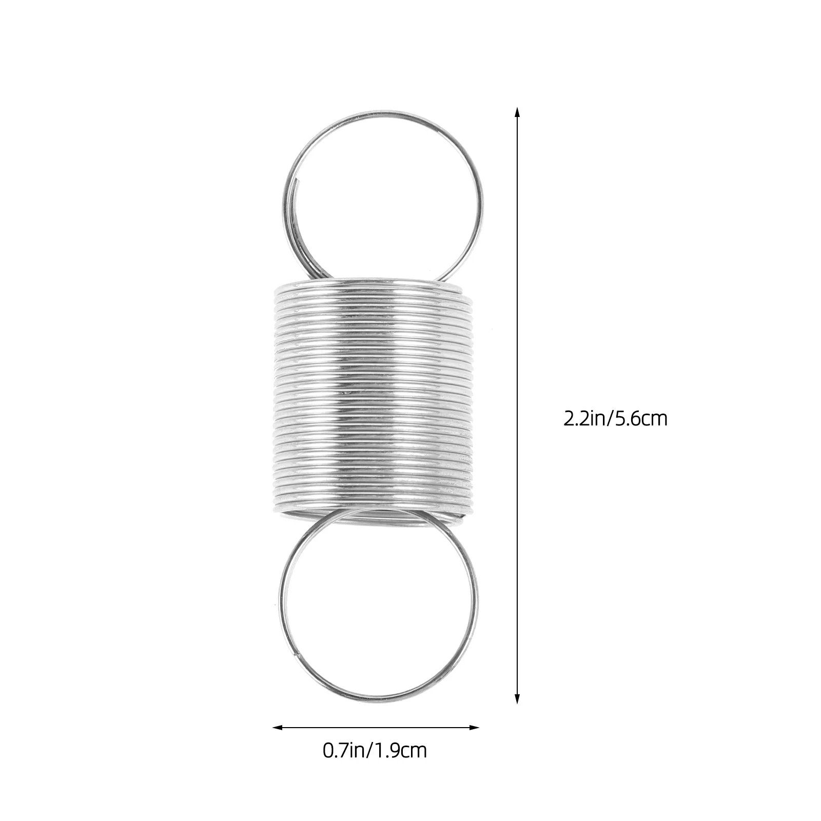 2 szt. Sprężyny naciągowe ze stali nierdzewnej, małe sprężyny z podwójnymi pierścieniami, zamienne sprężyny do testowania siły w eksperymentach