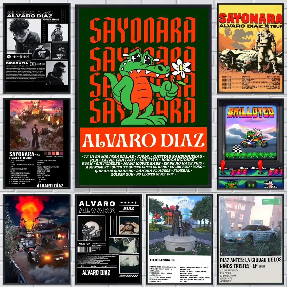 

Rapper Singer A-Alvaro Diaz Poster HD Print Personalized Canvas Wall Mural Art Poster Photos for Living Room Home Decor Durable