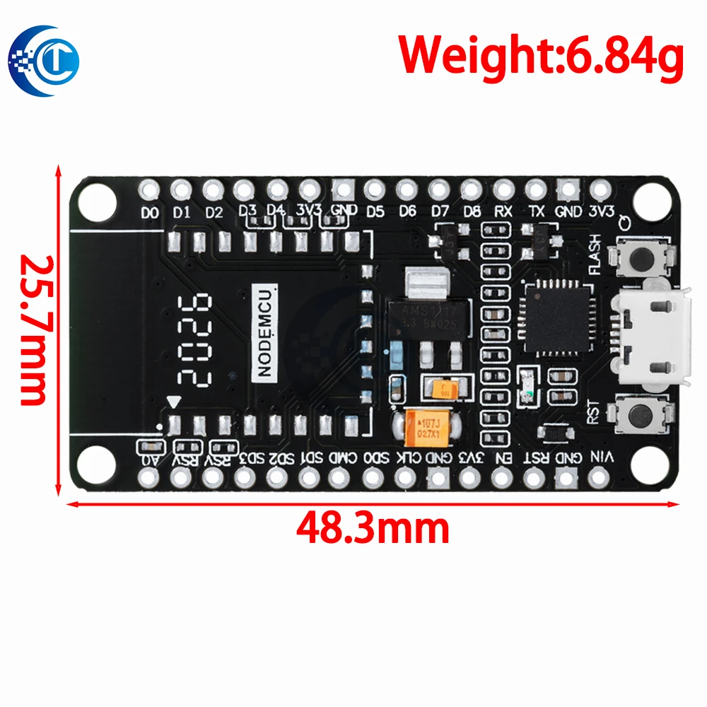 Placa base de desarrollo Compatible con Arduino Internet de las cosas, adaptador de placa base, ESP8266, ESP-12F, WIFI, CP2102, NodeMCU, ESP-12