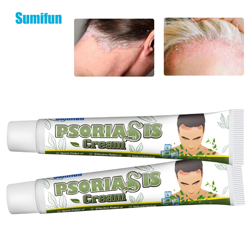 

Sumifun 20g Psoriasis Seborrheic Hair Ointment Treatment Dermatitis Eczema Head Acne Pruritus Repair Scalp Hair Care Cream