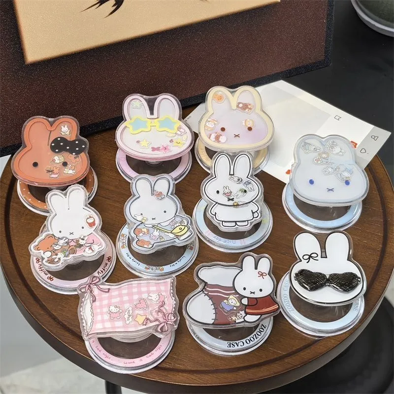 Cartoon Kawaii New Creativity Mobile Phone Holder TV Drama Chasing Tool Adjustable Good Looks Easy To Use Firm Hands Free Miffy