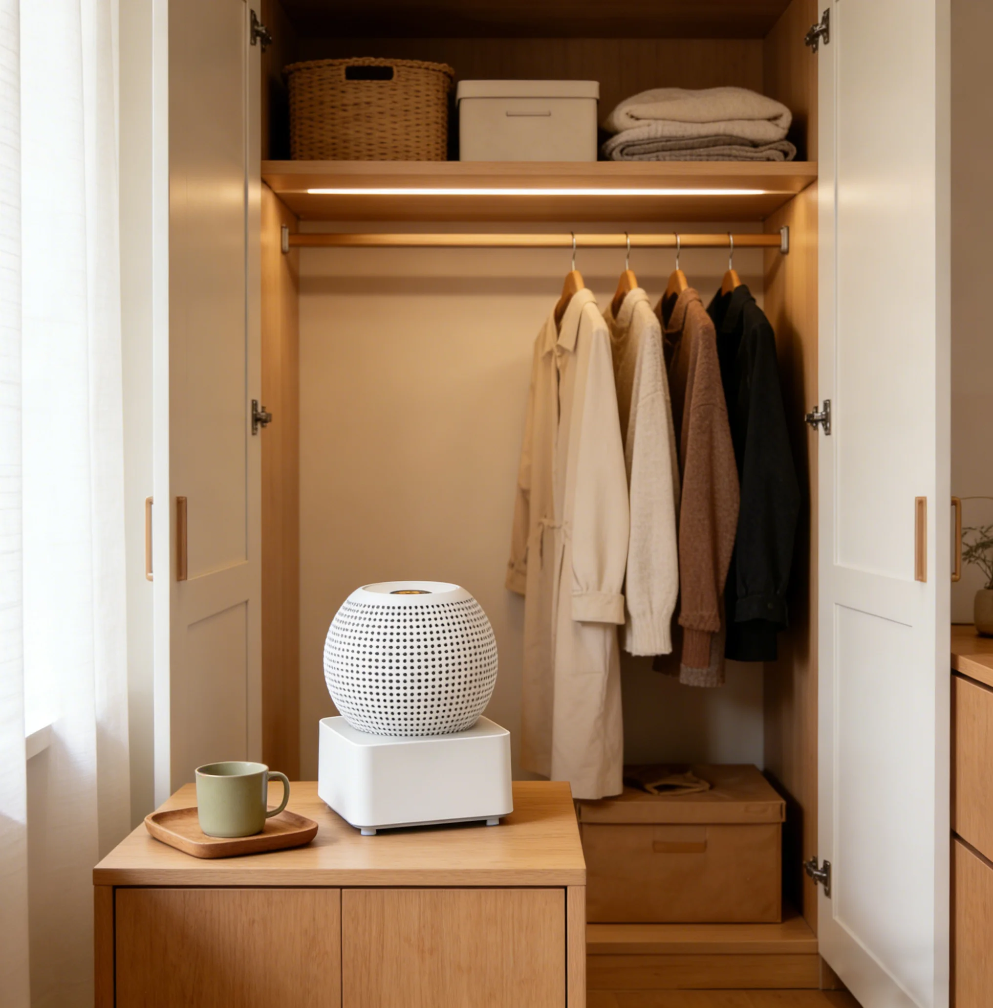 Deshumidificador Portátil Whaletoo, Cuerpo de Plástico Compacto y Reutilizable, Apagado Automático, 1 Año de Garantía para el Hogar