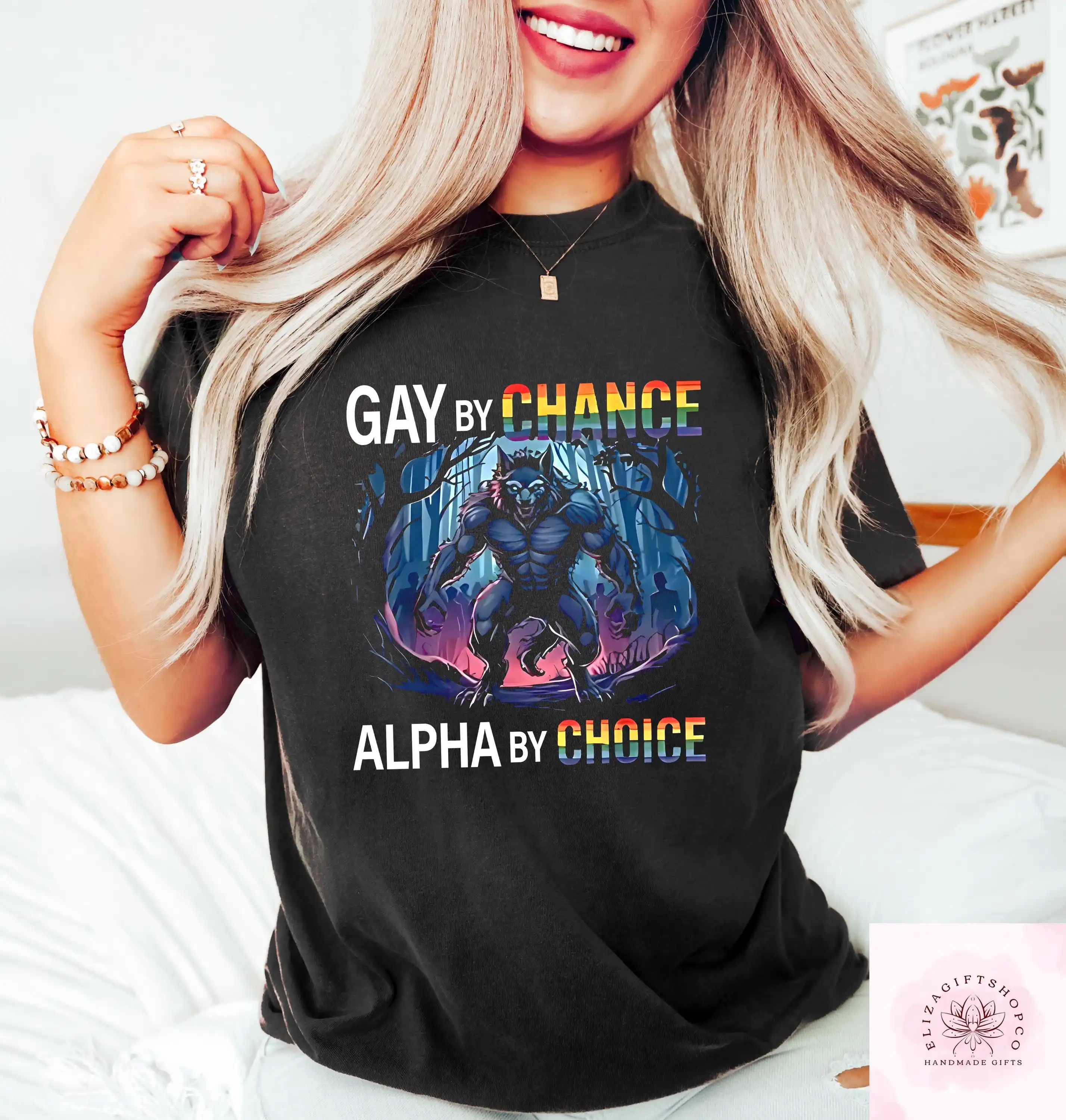 Retro Comfort LGBTQ T-shirt, Gay By Chance Alpha By Choice Shirt, Gay Rights Gift, Funny LGBTQ Ally, Social Justice T-Shirt