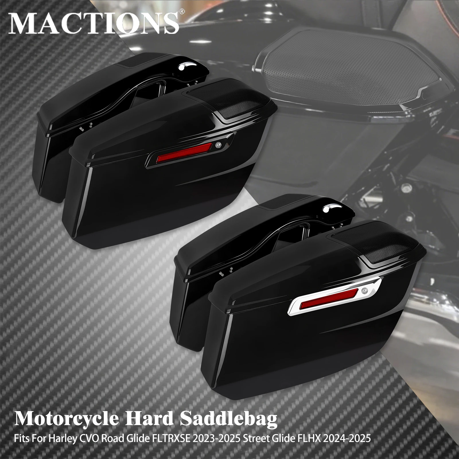 Motorcycle Hard Bags Saddlebag Trunk Luggage For Harley Touring CVO Road Glide FLTRXSE 2023-2025 Street Glide FLHX 2024-2025