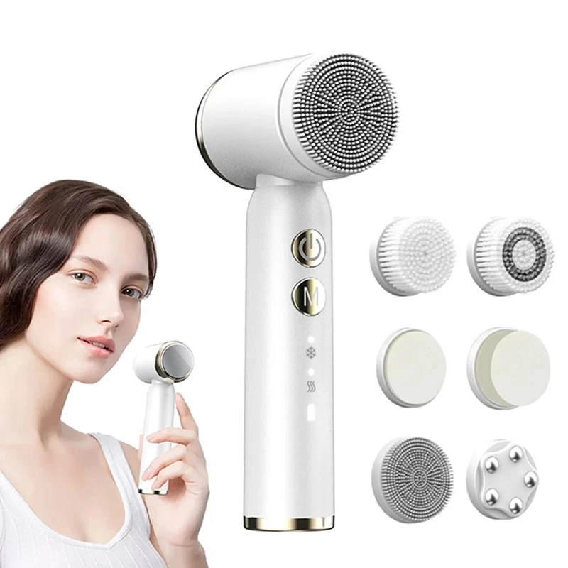 6-in-1-ultrasonic-electric-face-cleansing-brush-compress-therapy-facial-exfoliator-pore-cleanser-blackhead-remover-household-use