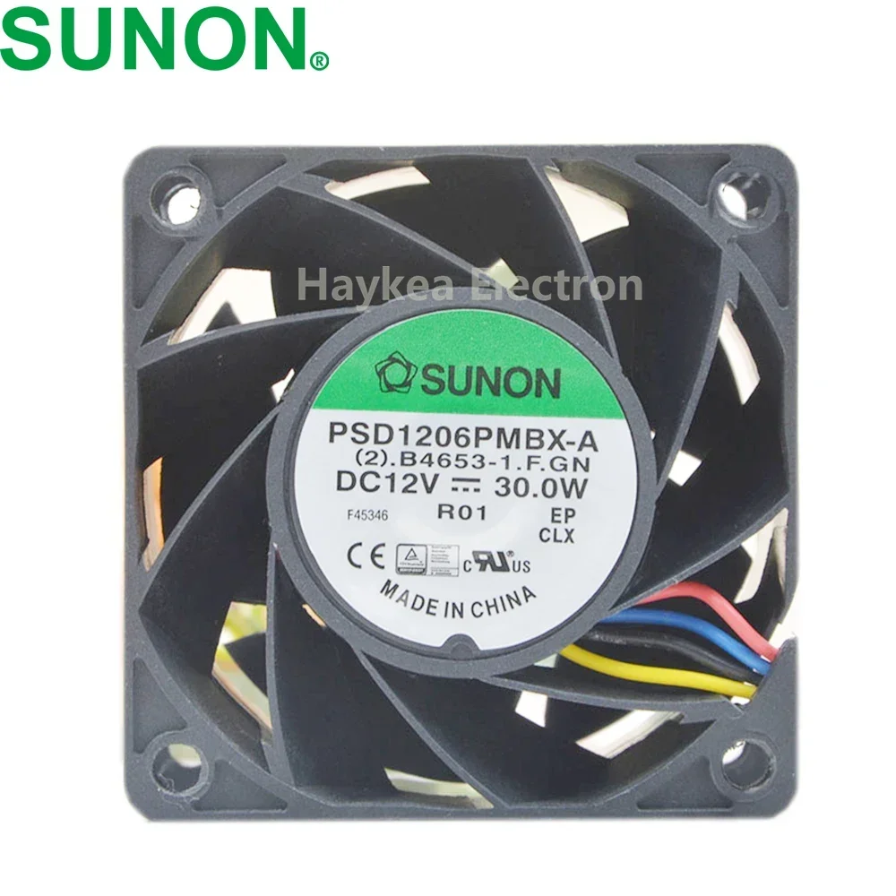 

PSD1206PMBX-A 6038 6CM 30W SUNON Double Ball Fan 6038 For Ant S7 S9 Shenma M3 Power supply cooling Fan Super violent wind