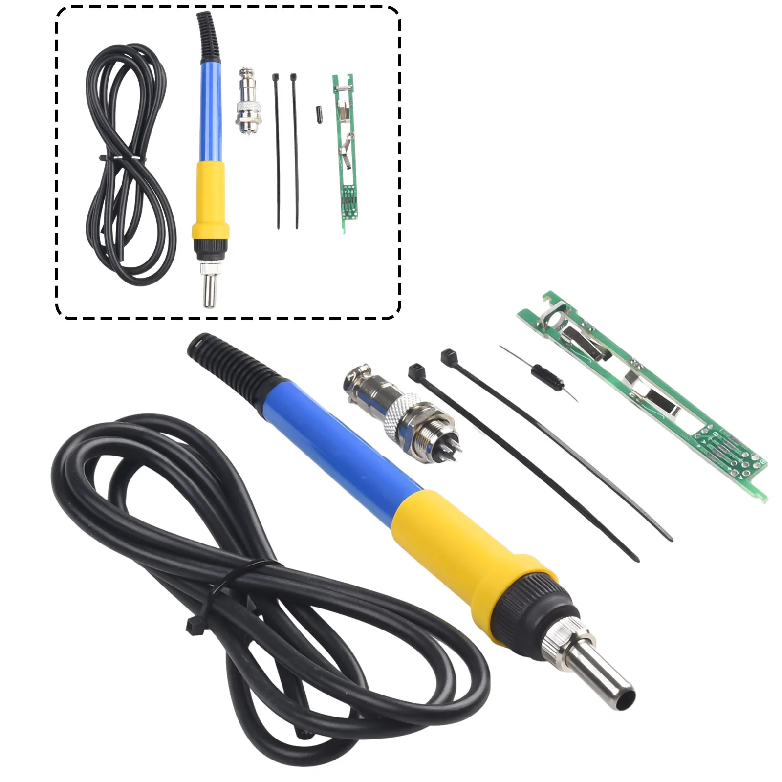 Solder Handle Kit Handle LED Digital Manufacturing Soldering Iron 907 Turn for t12 Easy To Install Easy To Use