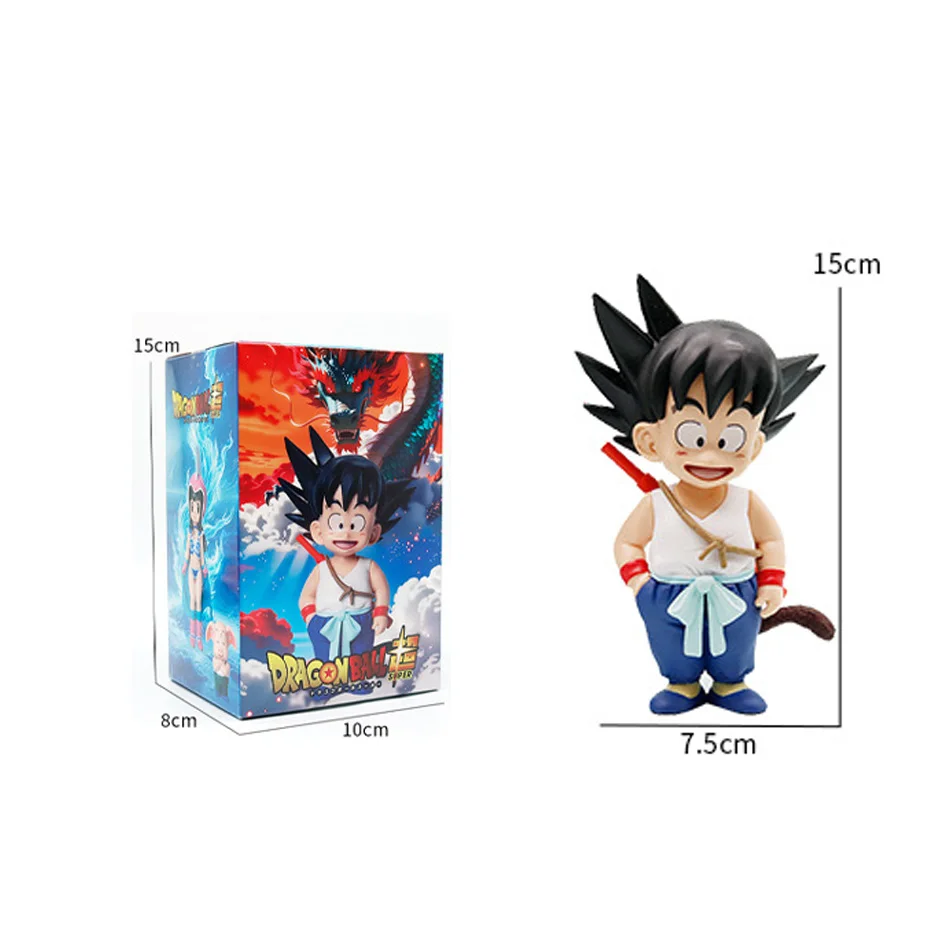 Auf Lager 6 Stück Dragon Ball Z Son Goku Q Version Son Goku Chi-Chi Bulma Puar Krillin Oolong Actionfigur PVC-Modell Weihnachtsgeschenke – Detail 1