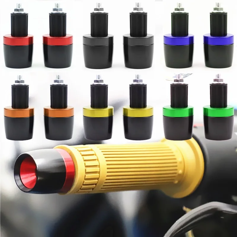 Handlebar Grips Ends Handle Bar Cap End Plug For YAMAHA YZF R1 R1S R1M R3 R6 R7 R9 R15 R25 R125 R250 YZF-R1 YZF-R3 YZF-R6 YZF-R7
