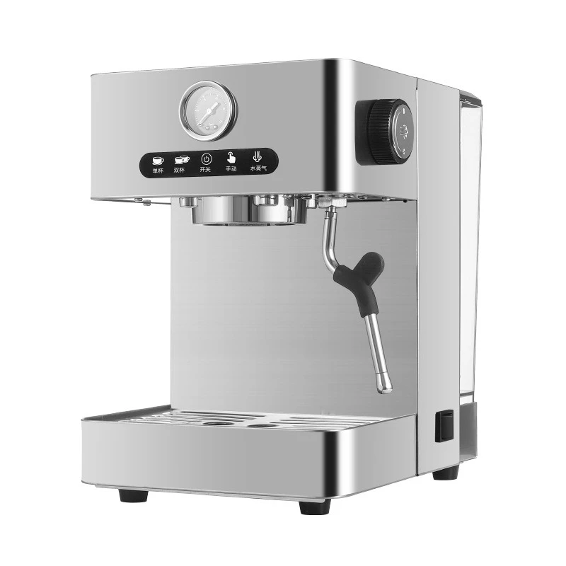 

Italian coffee machine household small pressure extraction steam coffee machine stainless steel automatic