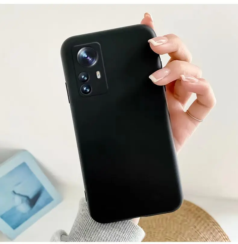 Bonbonfarbene, stoßfeste Silikon-Handyhülle für Xiaomi Mi 12 12s 12x 12T Pro 5G Mi 12 lite 12 Ultra Matte Soft Cover Cases