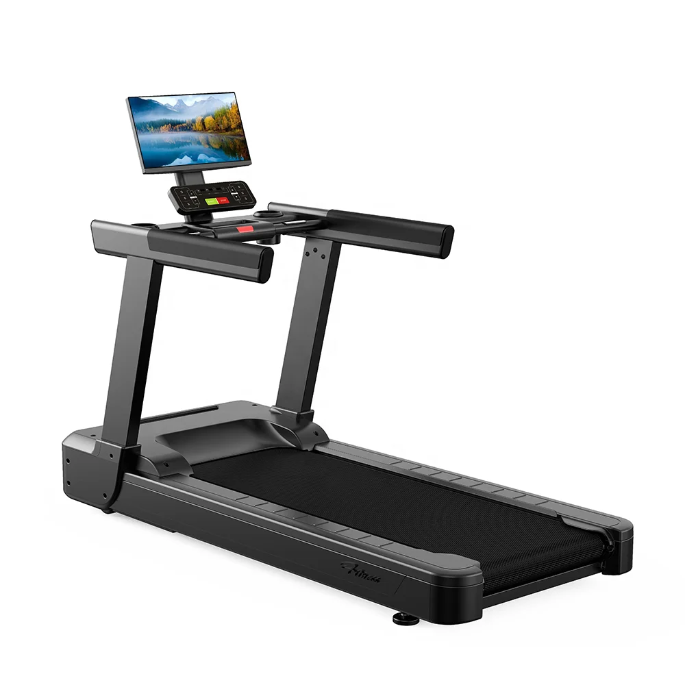 جهاز مشي فاخر 2024 آلة الجري أذكى جهاز سير مع شاشة تلفزيون معدات الصالة الرياضية جهاز سير كهربائي للمبيعات