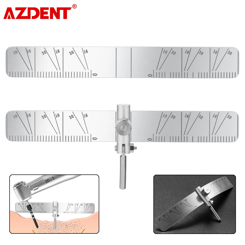 AZDENT Dental Implant Locating Guide Ruler Surgical Planting Positioning Locator Dentist Positioning Angle Ruler Dentistry Gauge