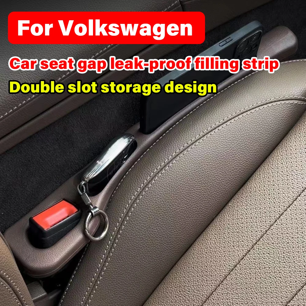 Car Seat Gap Storage Box Filler Leak-proof Filling Strip For Volkswagen VW Golf 5 6 7 Caddy Passat B8 Tiguan Scirocco Polo Jetta