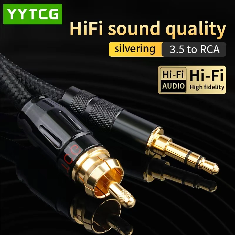 Cable Coaxial Audio 3.5mm a RCA SPDIF – Alta Fidelidad Digital - imagen 2