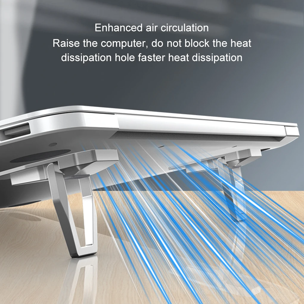 Adjustable Folding Laptop Stand Mini Legs Ultra-thin Portable Support for Macbook Notebook Cooling Holder Feet Invisible Bracket
