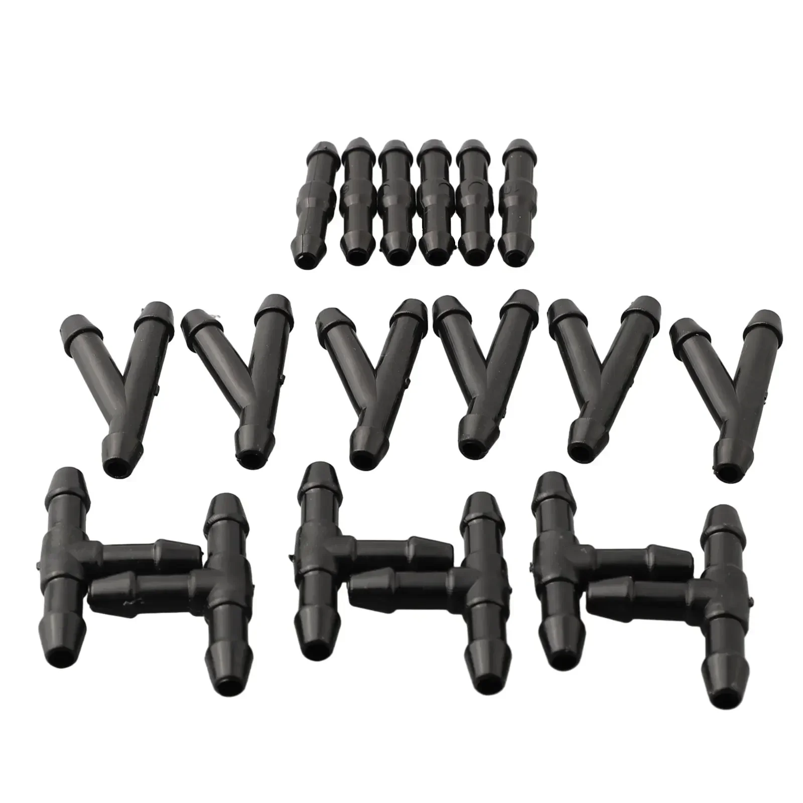 Practical Kit Splitter Fittings Black Easily Install Quickly Cleaning Replacement T/Y/I Type Washer Hose Connector