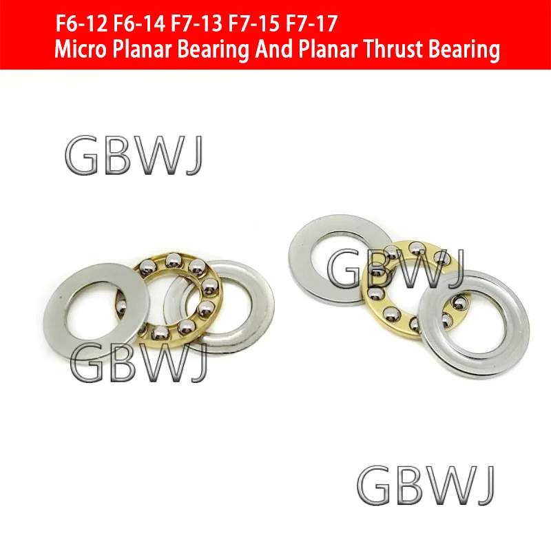 1Pcs Miniature Flat Bearing Flat Thrust BearingF6-12/14 F7-13 /15 /17 F3-8 F4-9/ F5-10/11/12 F8-16 /19 F9-17/20 F10-18 F12-21