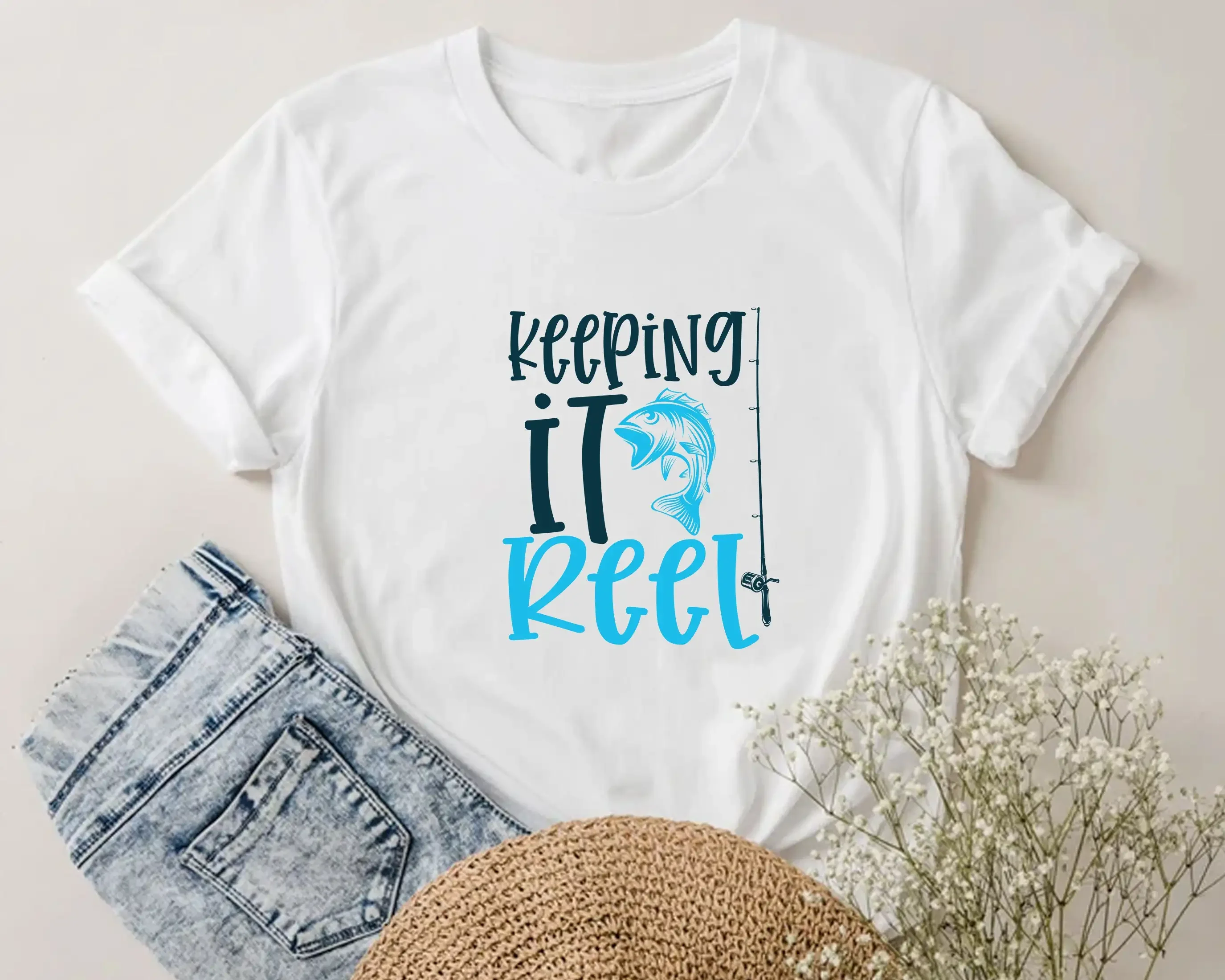 Keeping It Reel T Shirt Fisherman Funny