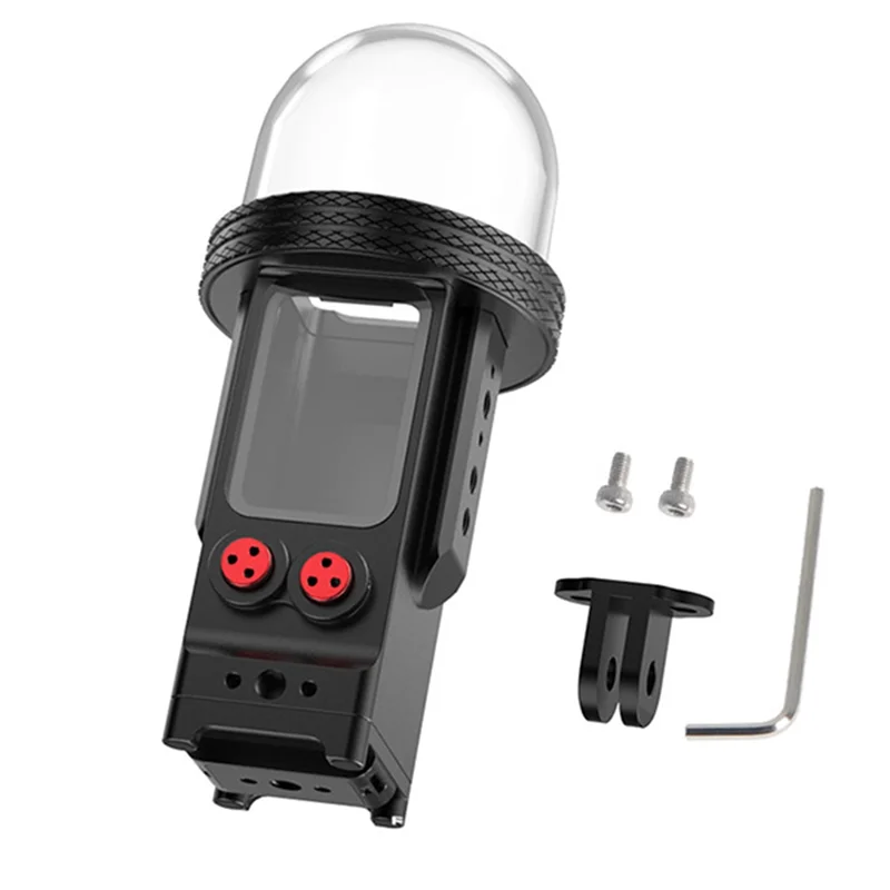 AA60-For DJI Pocket 3 حافظة مقاومة للماء 80 متر ألومنيوم سريع الإصدار جبل الكاميرا واقية الإسكان طقم الغوص تحت الماء