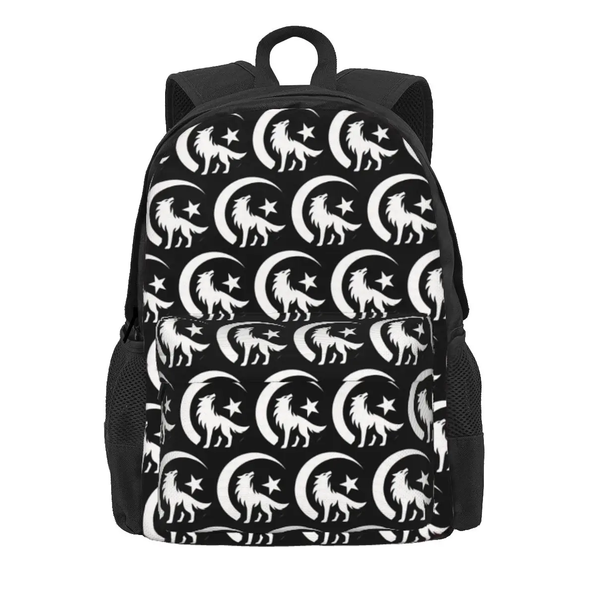 

Bozkurt Song Logo Backpack Daypack Large Capacity Kids BookBag School Bag Shoulder Bags for Men Women