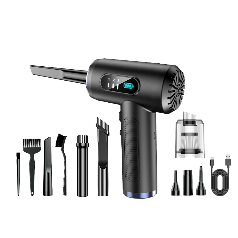 Cordless Car Vacuum Cleaner Powerful Rechargeable Handheld Mini Wireless Battery Operated Air Blower for Pet Hair Car Cleaning