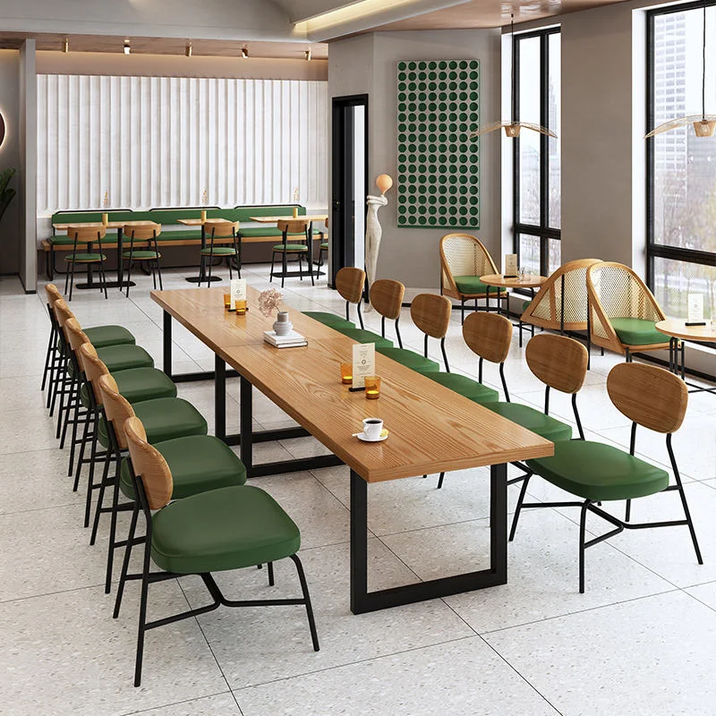 

Foshan High Quality Asian-Style Leather Wood Rattan Iron Chairs For Dining For Restaurant Bar Hotel Cafe Coffee Dessert Ice