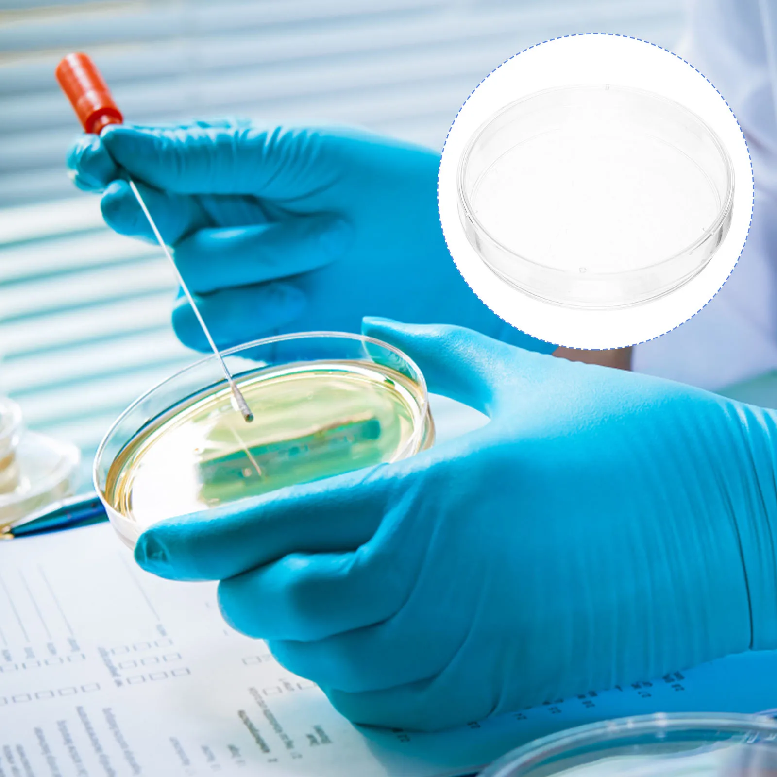 

20pcs 70Mm Plastic Petri Dishes Sterilized Lightweight For Culture Research Supplies Teaching Equipment Petri Dish With