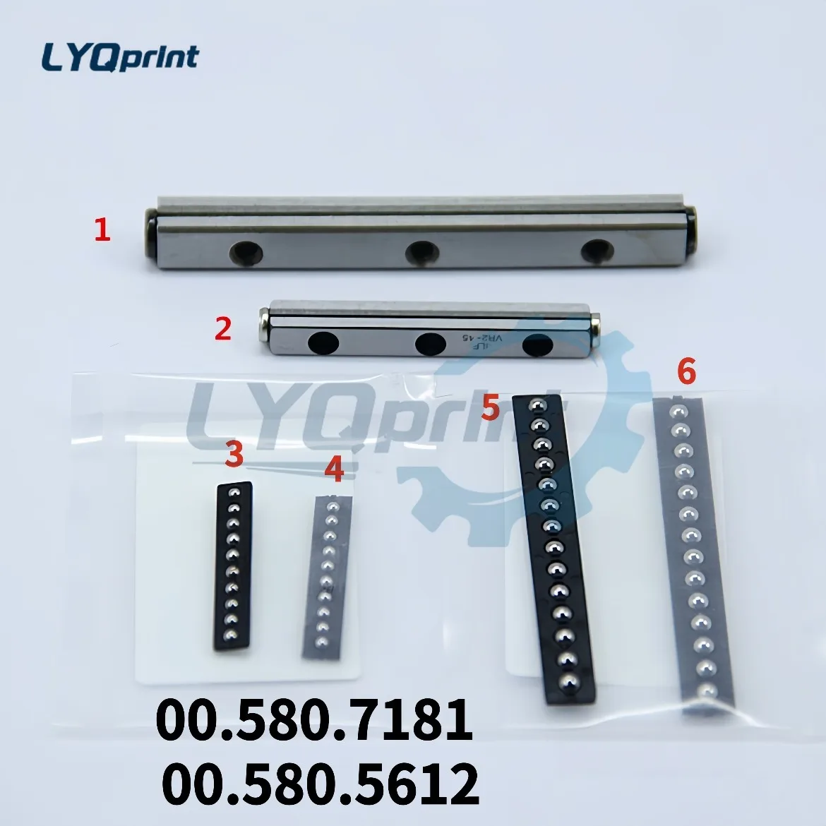Heidelberg 102 74 Side Lay Linear Bearing Flat Bearing 00.580.7181 00.580.5612 Printing Press Parts