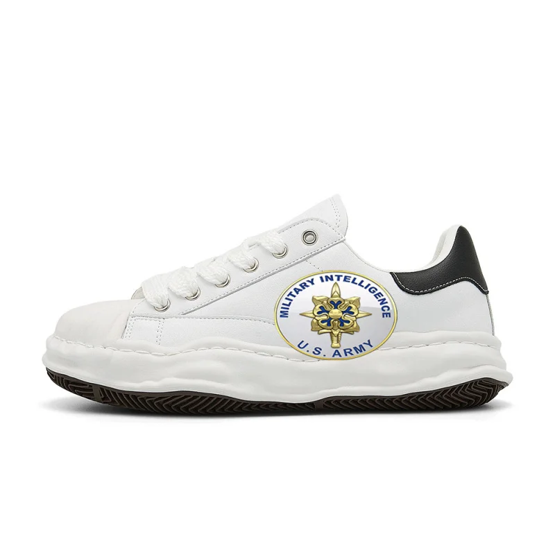 

US ARMY MILTARY INTELLIGENCEVintage Fashion Street Sneakers，The design is retro, stylish, comfortable, and versatile，Suitable fo