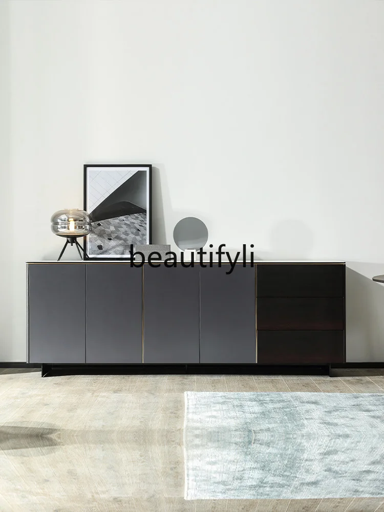 

Italian Minimalist Storage Tea Cabinet Modern Nordic Dining Side Cabinet Storage Organizer Sideboard