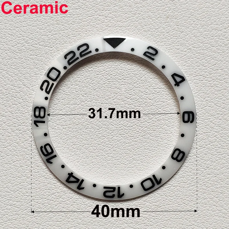 40mm * 31,7mm Keramik-Uhrenlünetteneinlage Passend für 42mm bis 44mm Taucher-GMT-Yacht-Sea-Dweller-Uhrengehäuse Uhrenring-Zubehör – Detail 23