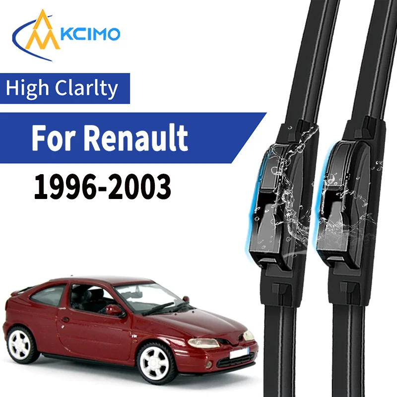 

2pcs Durable Silent Windscreen Wipers for Renault Mégane X64 1996-2003 Rubber Wiper Blades Quiet All-Weather Car Accessories