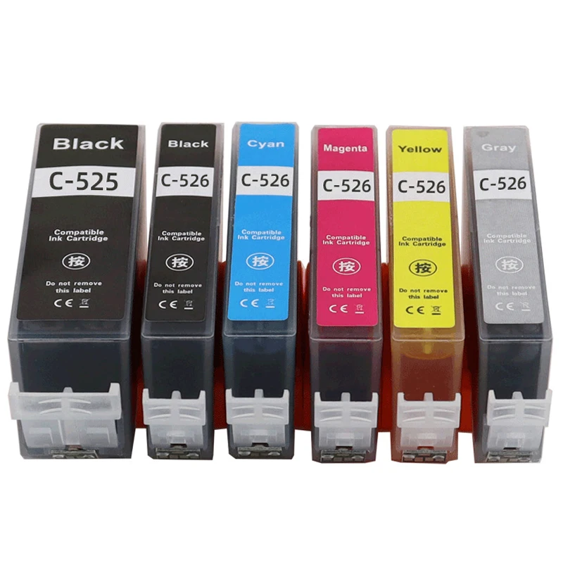 PGI-525 CLI-526 PGI525 CLI526 Ink Cartridge for Canon Pixma IP4850 IP4950 IX6550 MG5150 MG5250 MG5350 MG6150 MG6250 MG8150