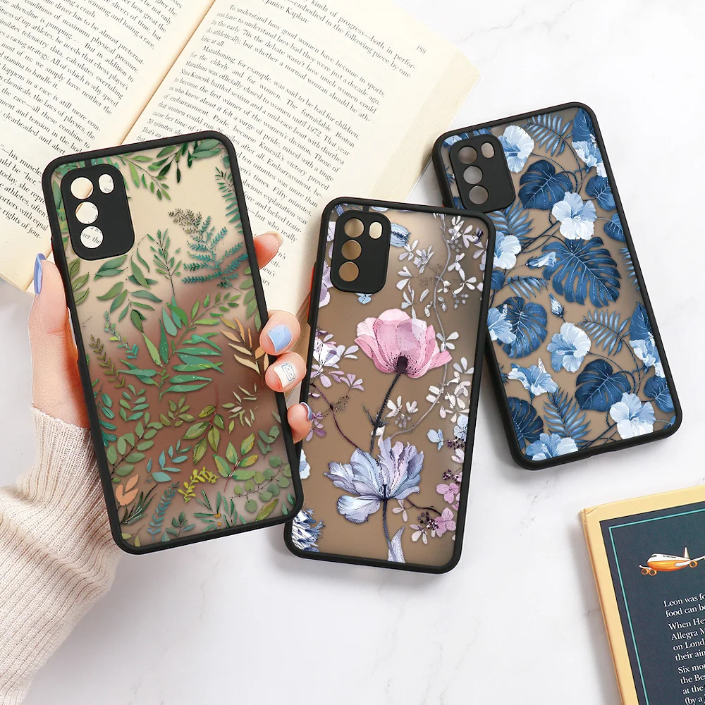 Palm tree Leaves Plant Flower Phone Case For Xiaomi Redmi Note 10 9 8 11 12 Pro Case Poco X3 X5 F5 Pro Mi 12 11 Lite 11T Cover