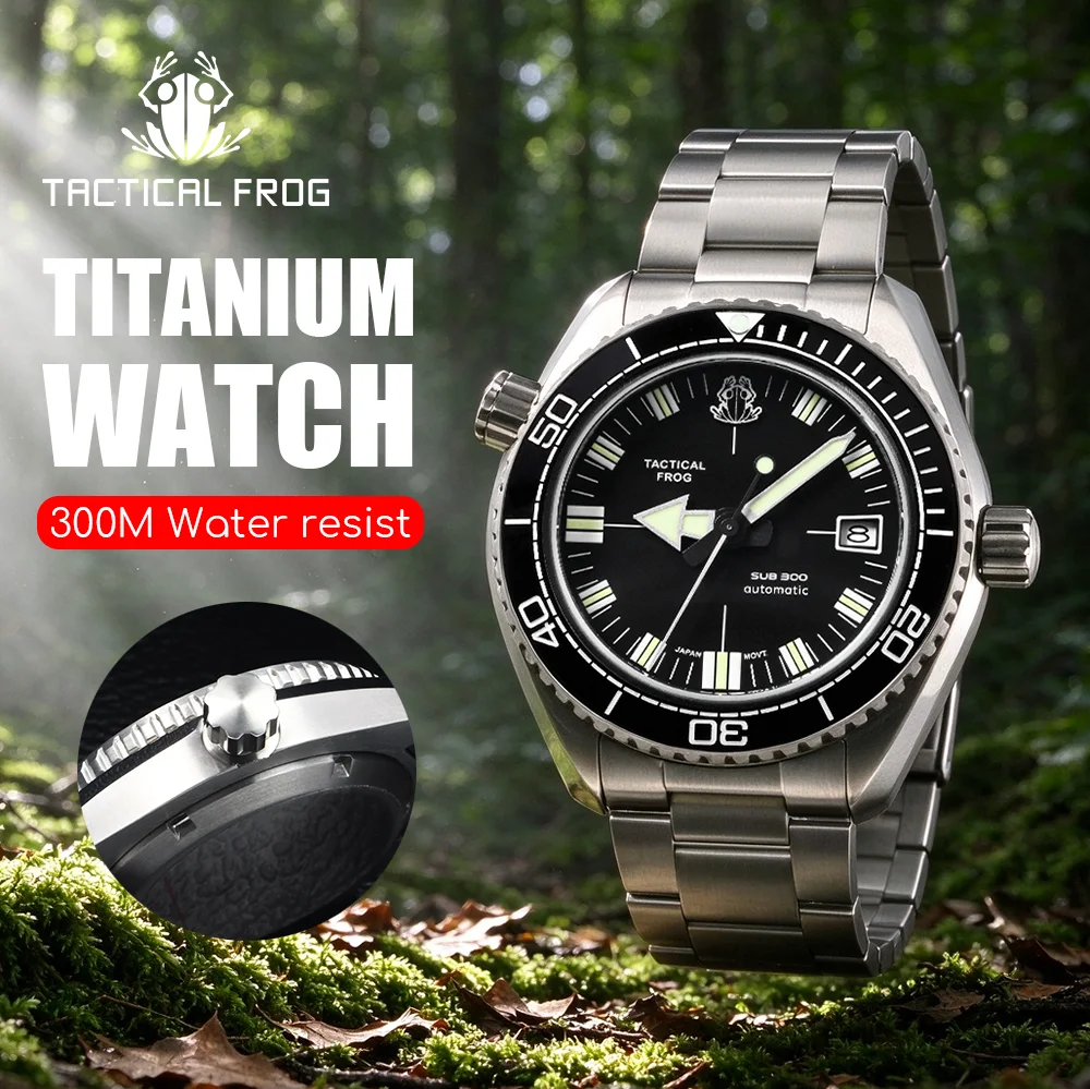 Tactical Frog herenhorloge, ti - Titanium Automatic Watch 300M Sapphire recensie en prijs