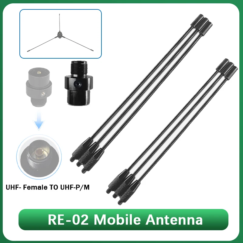

RE-02 Mobile Antenna Ground Grid Enhanced Omnidirectional Antenna Bracket UHF-F Jack PL259 Ground Redical for Car Mobile Radios