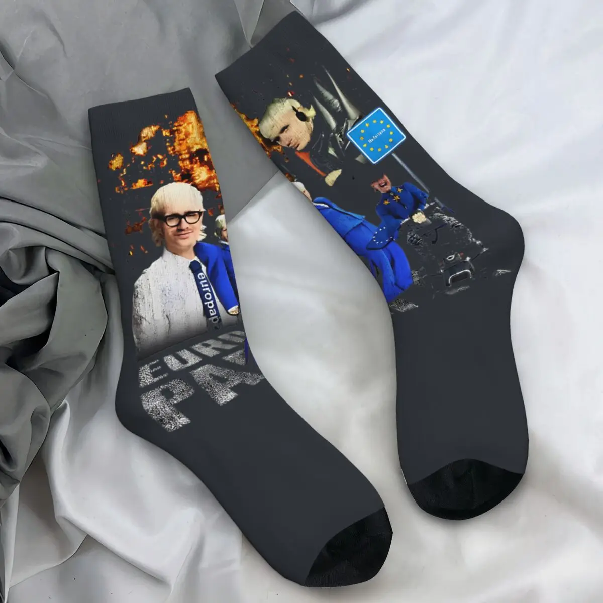 Joost Klein Europapa Socks Spring Stockings Fashion Men's Breathable Socks Graphic Outdoor Non Slip Socks