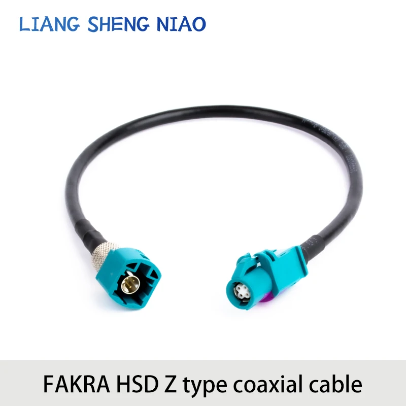Automotive Connection Line High speed Video Transmission Line FAKRA Z HSD Male and Female Head LVDS Four core Wire