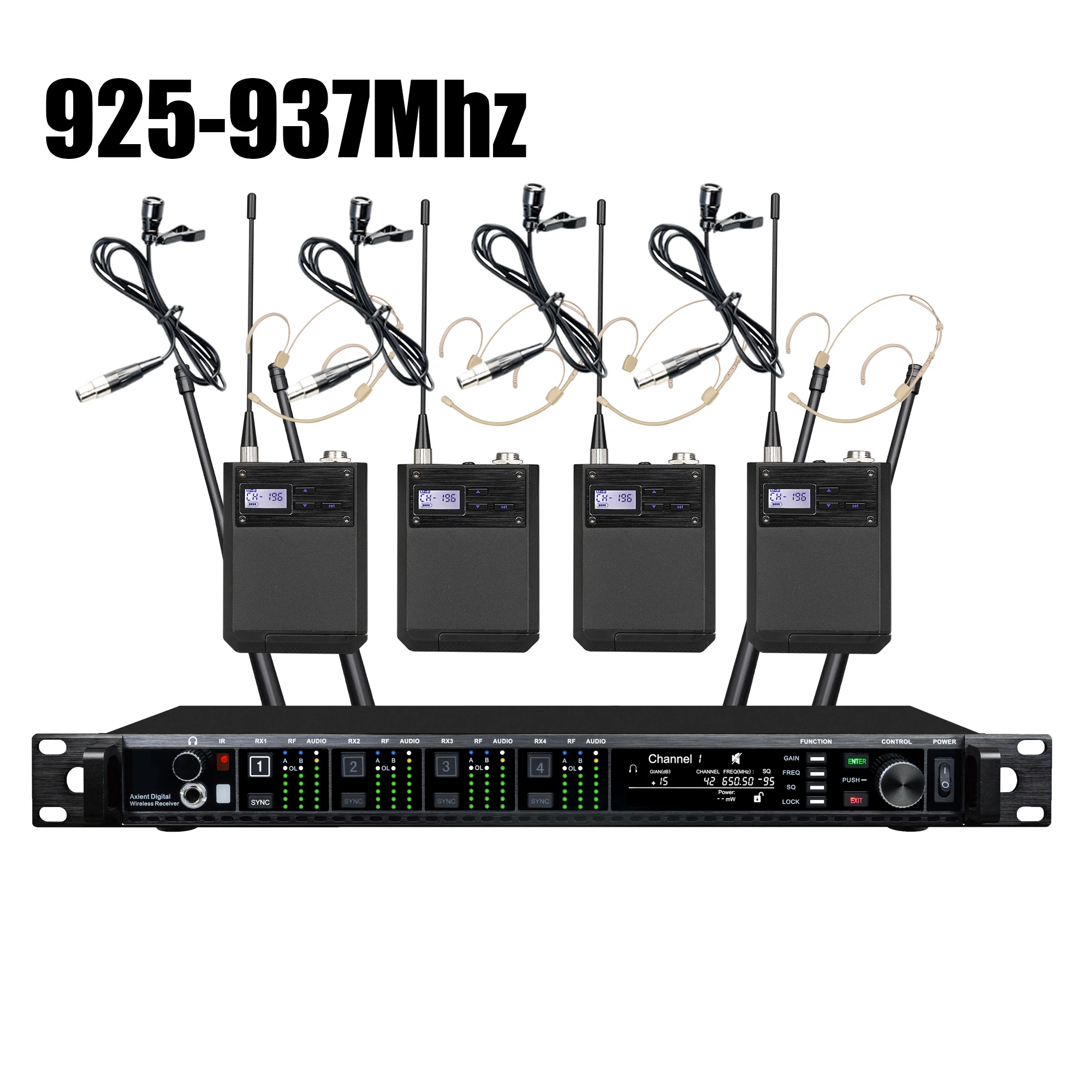 Leicozic AD4Q 4 Channel Wireless Microphone Professional Stage Microfone Condsensor KSM11 KSM9 BETA87A Capsule 500/600/900Mhz