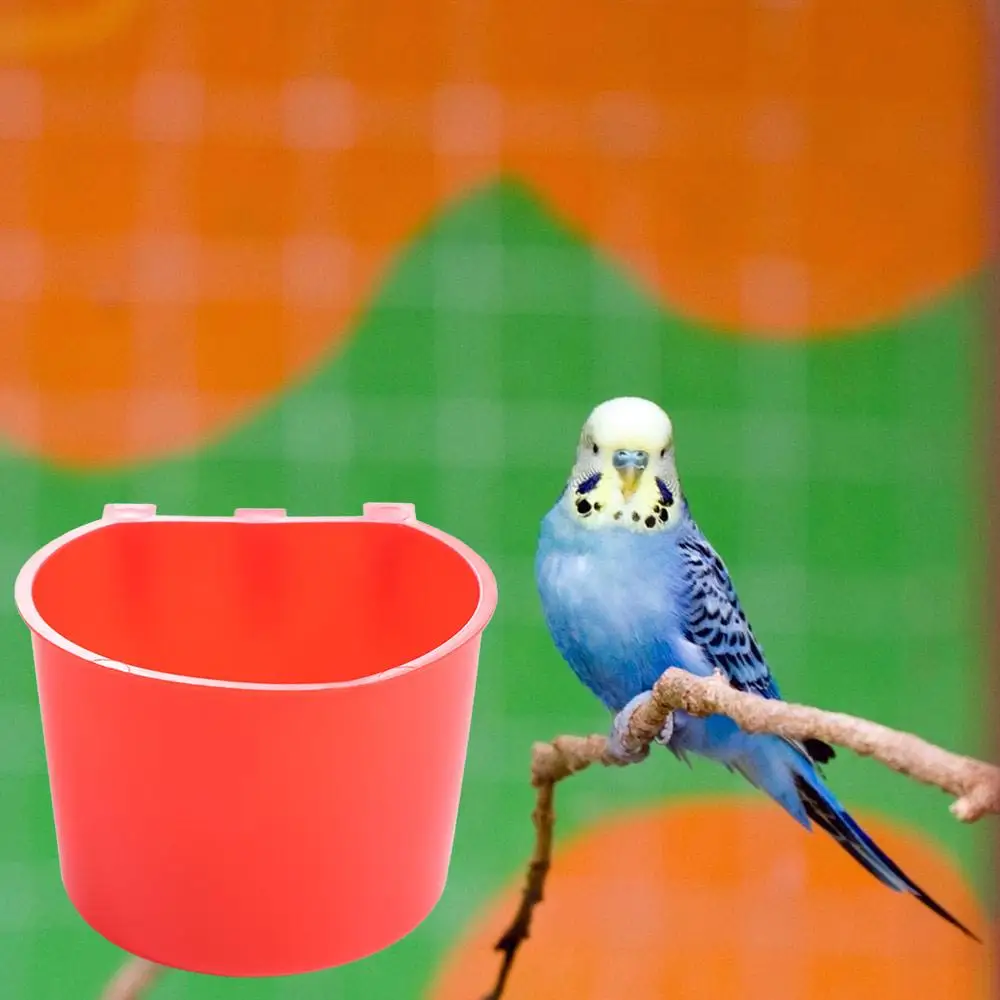 

20pcs Hanging Chickens Rabbit Feeders With Hook Plastic Poultry Coop Feeder Water Drinker Feeders Feeder Cage Cups Quail