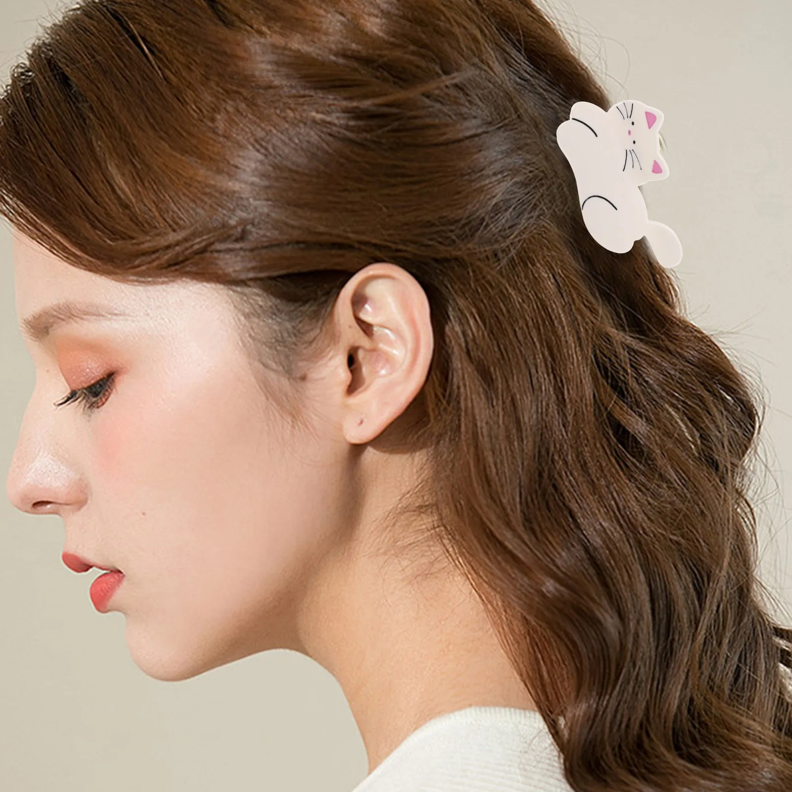 

Забавная заколка для волос в виде кошачьей лапки, милая заколка для волос в виде животного для женщин и девочек, с прочным креплением, удобная в использовании, различные варианты цветов